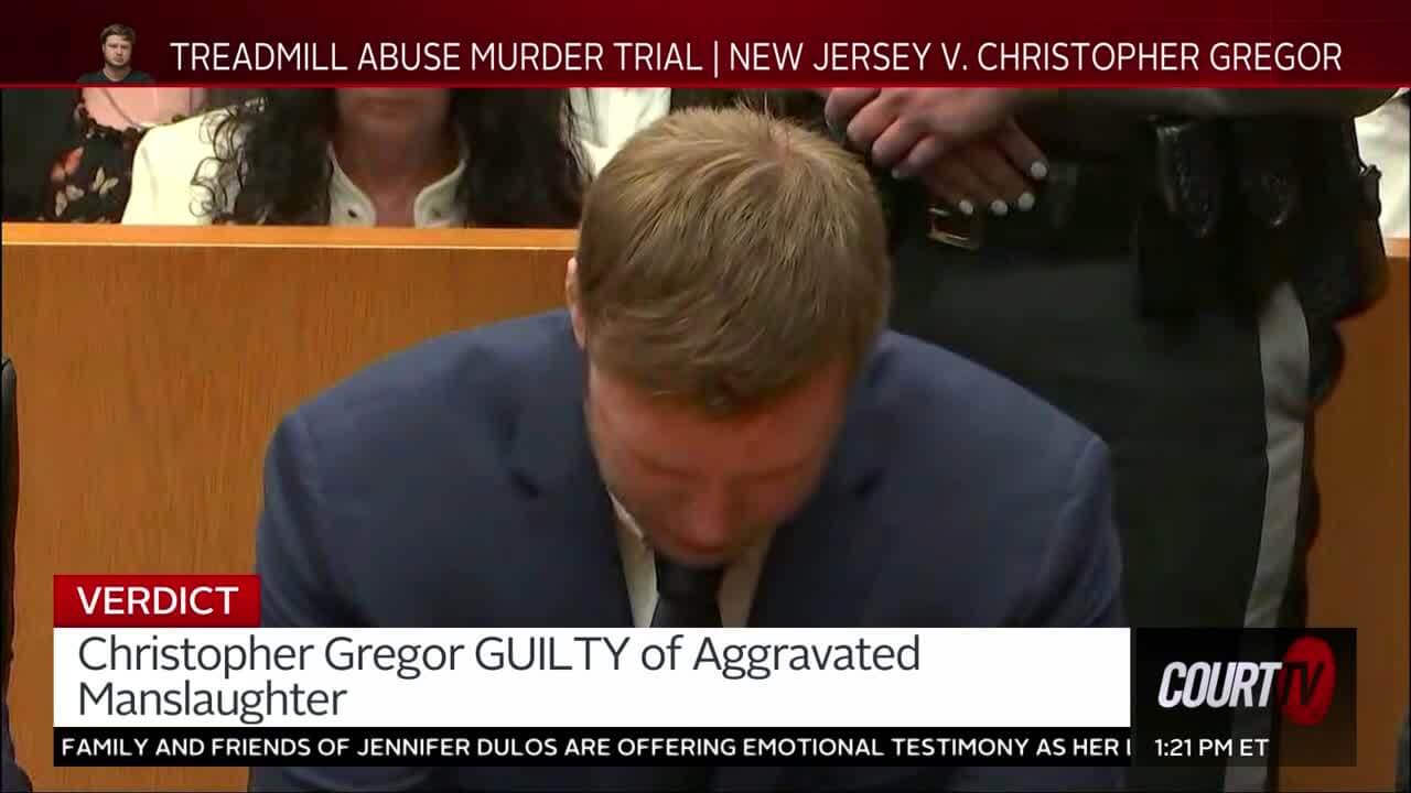 Verdict NJ v. Gregor Treadmill Abuse Murder Trial Court TV Video