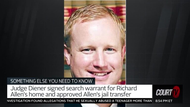 Carroll County Circuit Judge Benjamin Diener, who signed the search warrant for Richard Allen's home and who approved Allen's jail transfer has resigned.