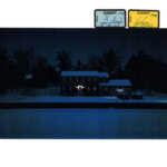 Aerial nighttime photo of the Albert family home on Fairview Road in Canton.