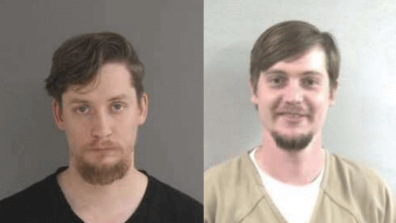 booking photos of Joshua and Jeremiah Peikert