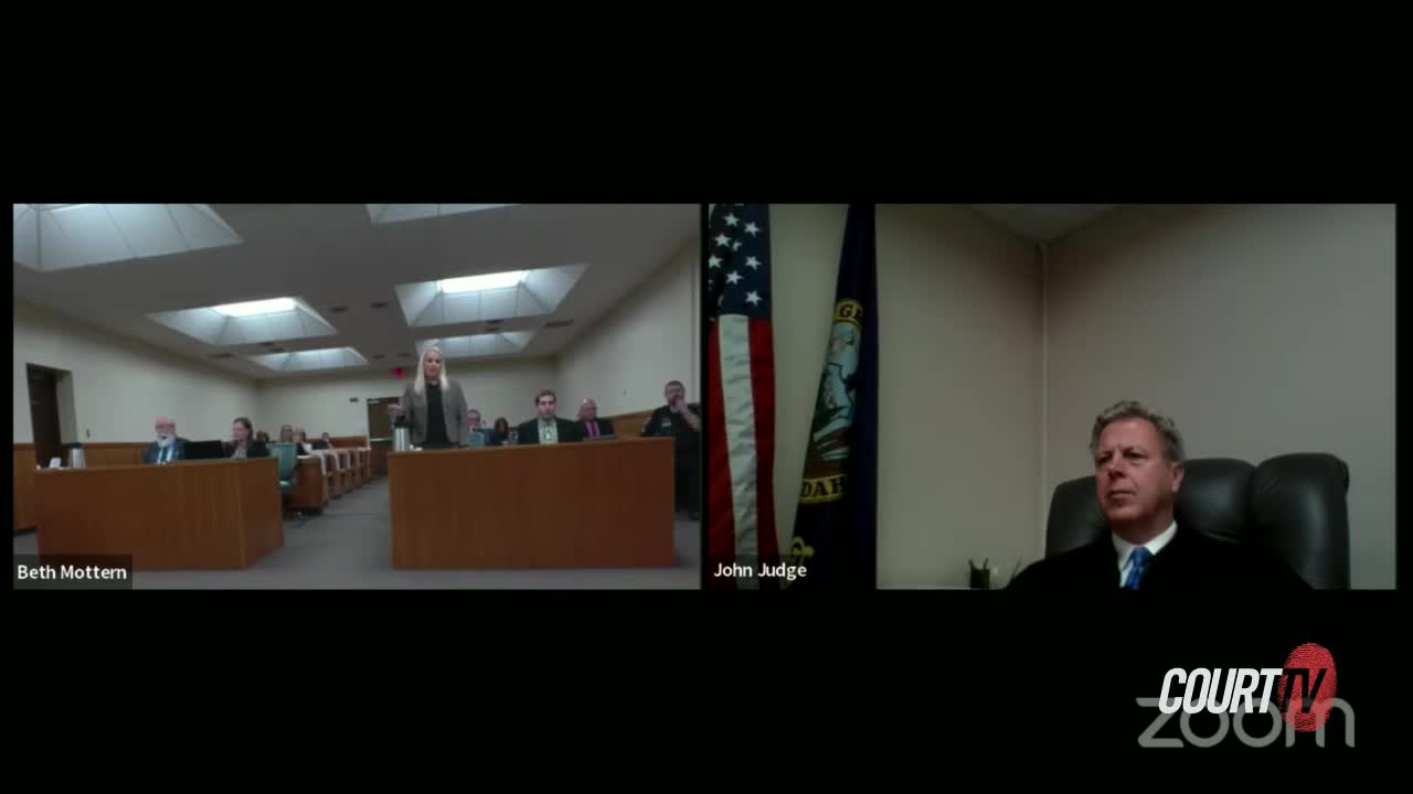 attorneys appear in court during a hearing for Bryan Kohberger