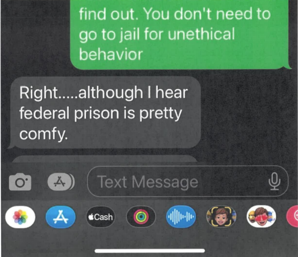 screenshot of a text conversation