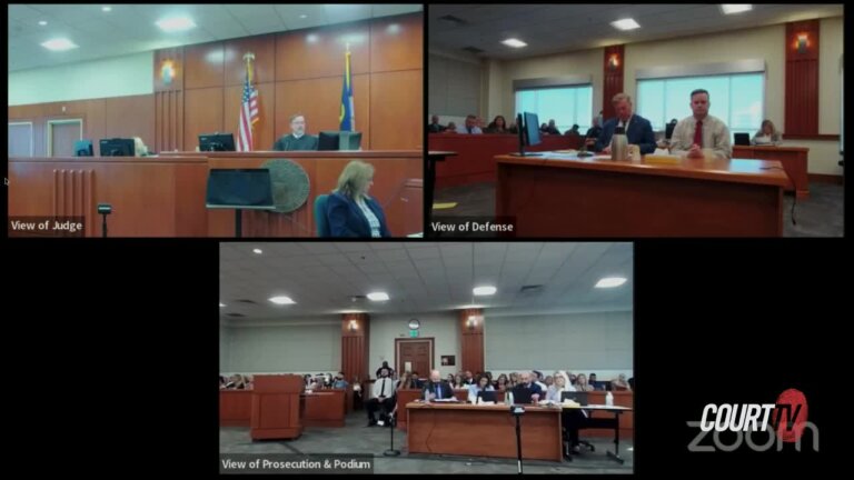 three zoom screens during chad daybells trial