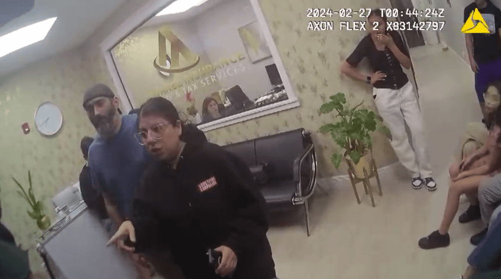 Jenn Soto and Stephan Sterns talk to deputies in newly released videos