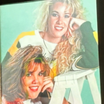 2 cheerleaders in the 80s