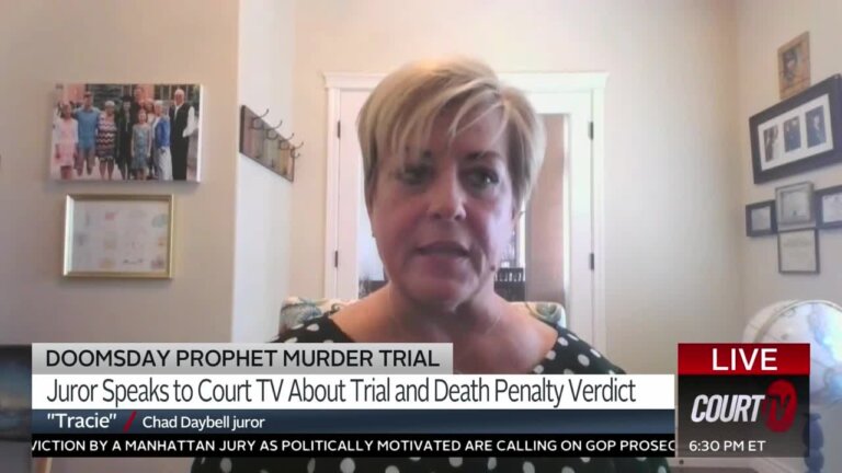 A juror, being referred to as Tracie, joins Michael Ayala to speak about the Chad Daybell conviction and the jurors decision to recommend the death penalty in the Doomsday Prophet Murder Trial.