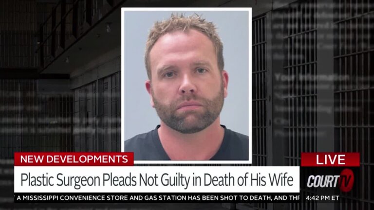 Benjamin Brown, a plastic surgeon charged in connection with the death of his wife, entered a not guilty plea after waiving his arraignment, which was scheduled to take place July 10.