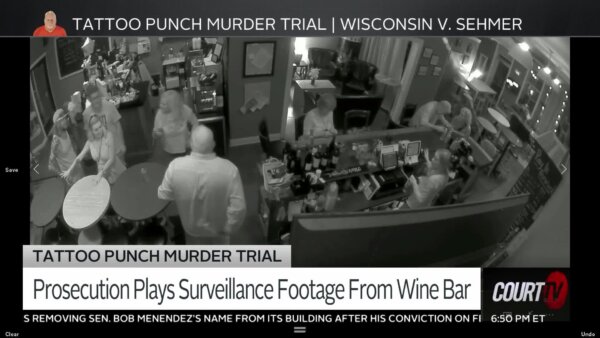 Video footage of bar confrontation.