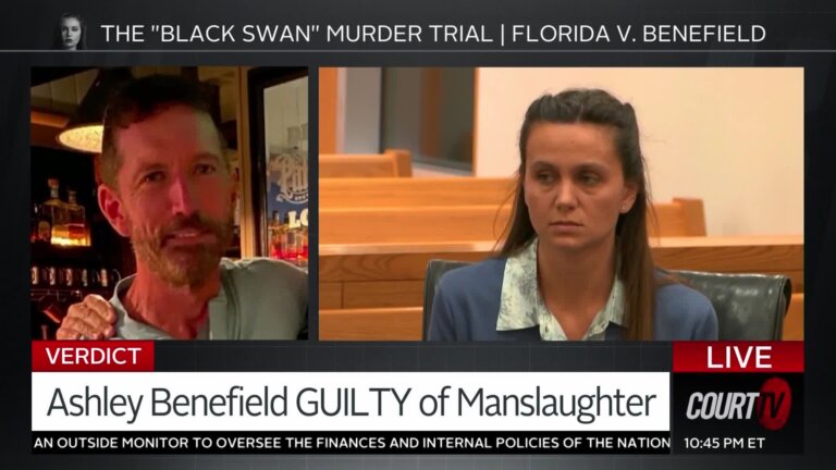 Ashley Benefield found guilty of manslaughter.