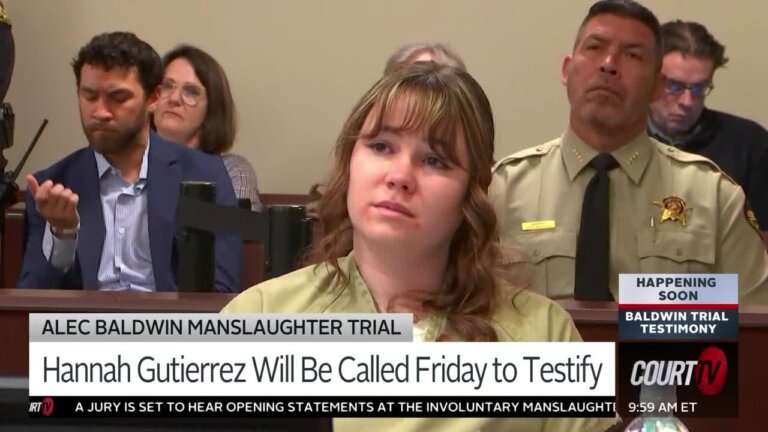 Hannah Gutierrez is expected to be transported to the courthouse as early as Friday to testify for the State in Alec Baldwin's manslaughter trial, her attorney confirmed Thursday.