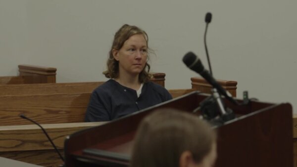 Alyssa McCommon sits in court ahead of a hearing