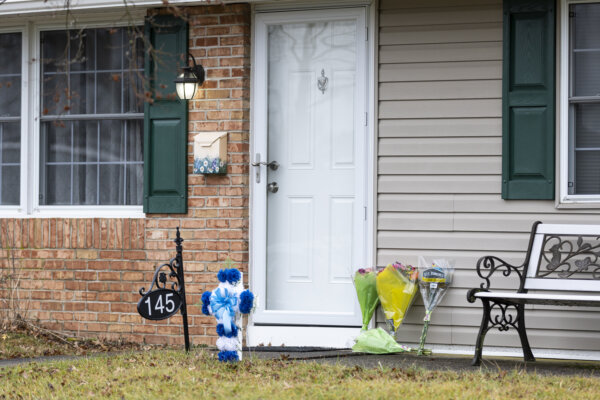 residence with memorial outside