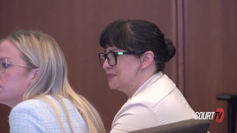 Christine Ricci sits in court during closing arguments.