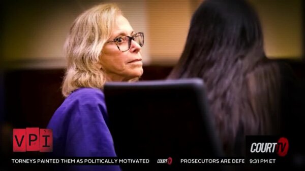 woman defendant in court