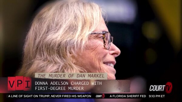 close up of woman with glasses in the courtroom