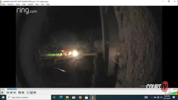 red lights on doorbell camera