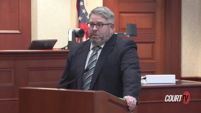 Lucas Wilder addresses the jury