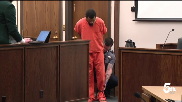 shackled man appears in court