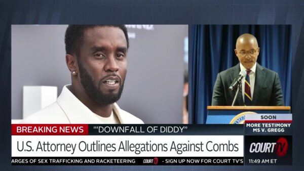 Splitscreen with photos of 2 men: One is a close-up of a man on a red carpet, the other if a man at a podium delivering a presser.