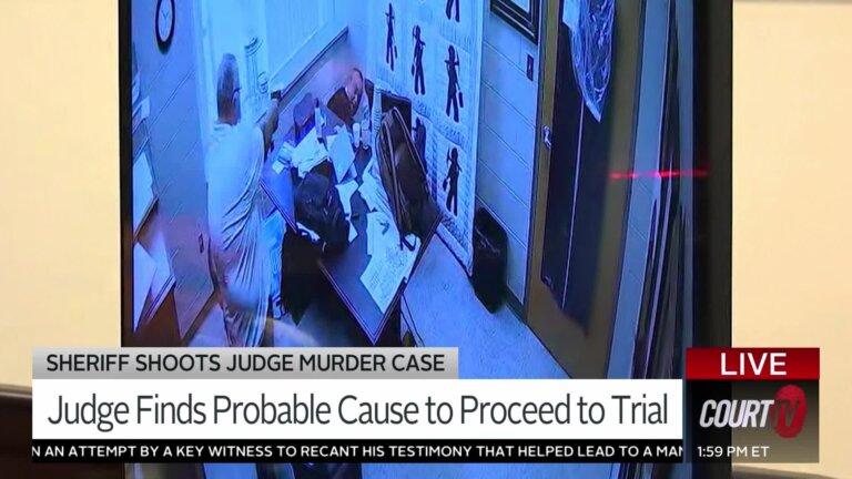 surveillance video shows shooting in judge's chambers