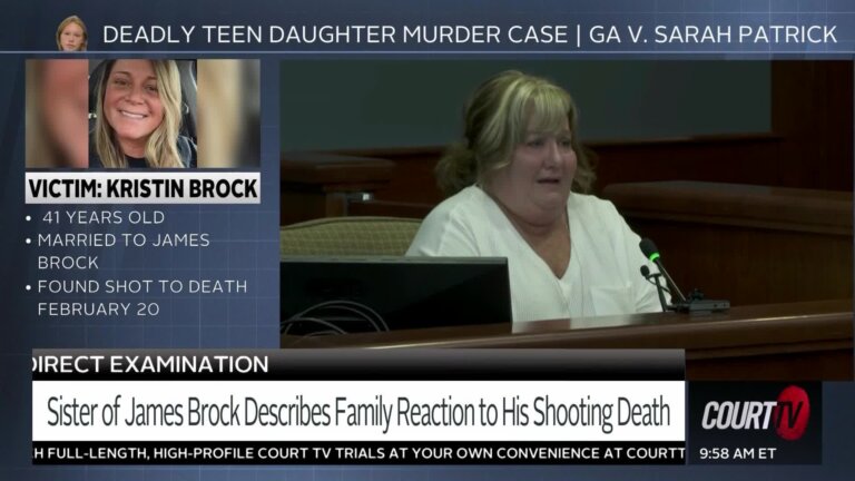 female witness testifying in court