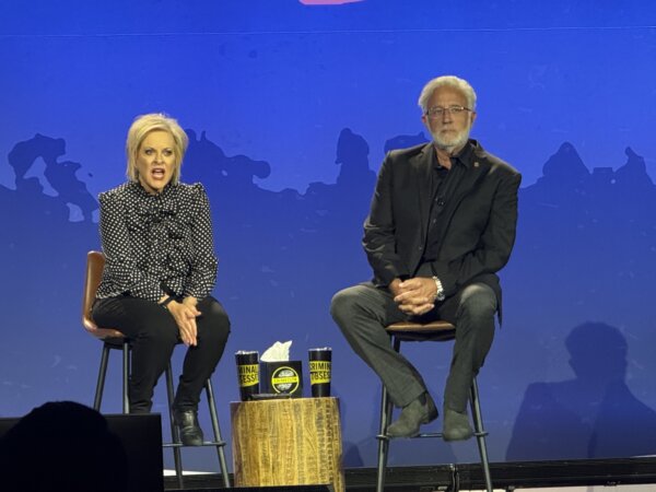 Nancy Grace and Joseph Scott Morgan at crimecon