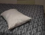 pillow on a bed