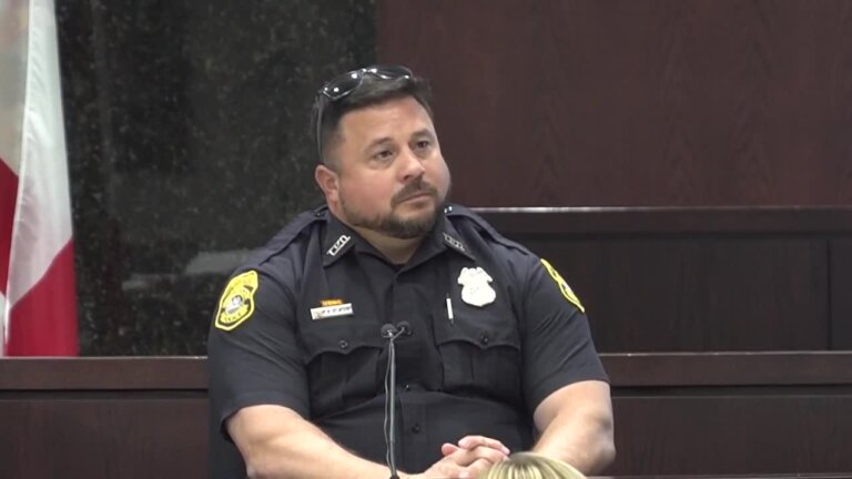 Officer Miguel Blasini takes the stand