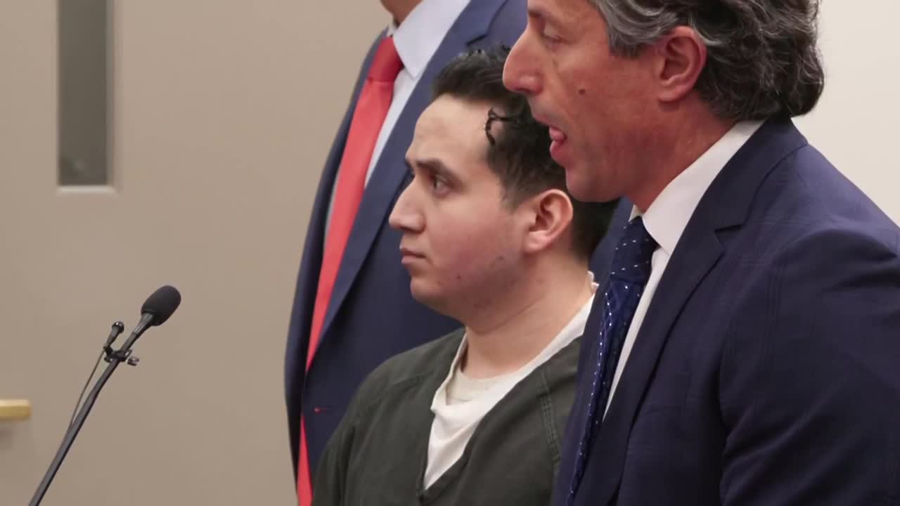 Ricardo Castillo stands in court