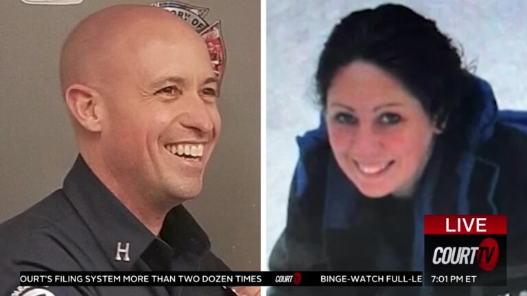 side by side of male defendant and his wife, victim