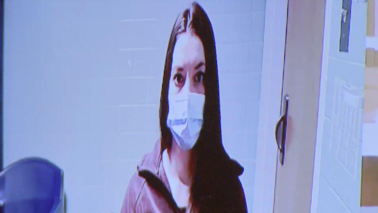 Lindsay Clancy appears virtually at a court hearing