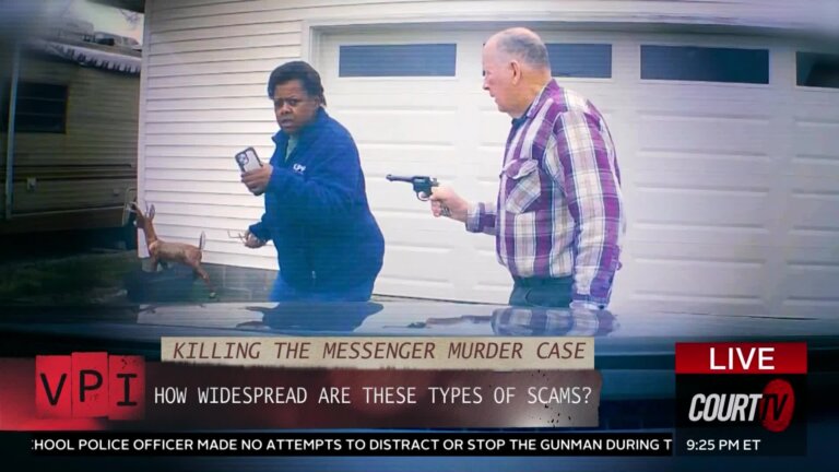 photo of man holding woman and gunpoint