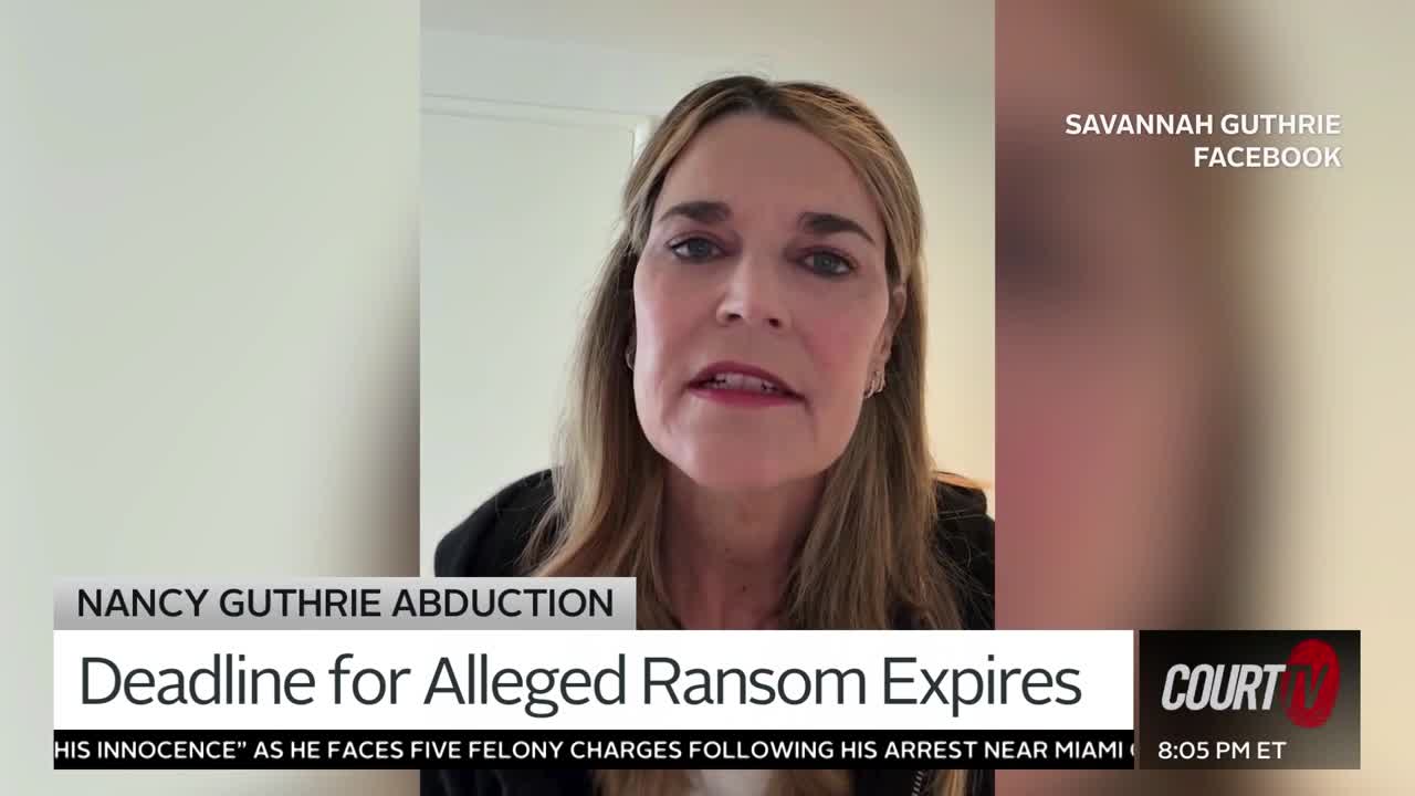 “National Security in Jeopardy as Ransom Deadline Passes for Nancy Guthrie”