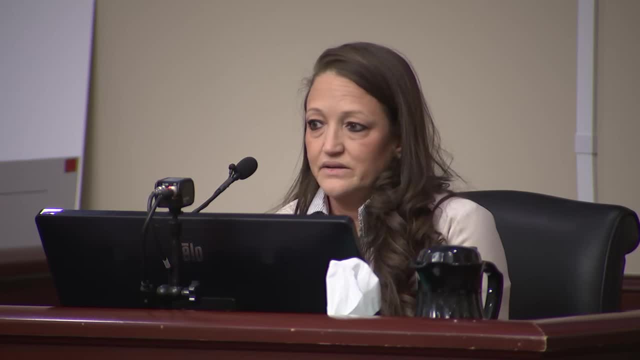 Marcee Gray testifies in court