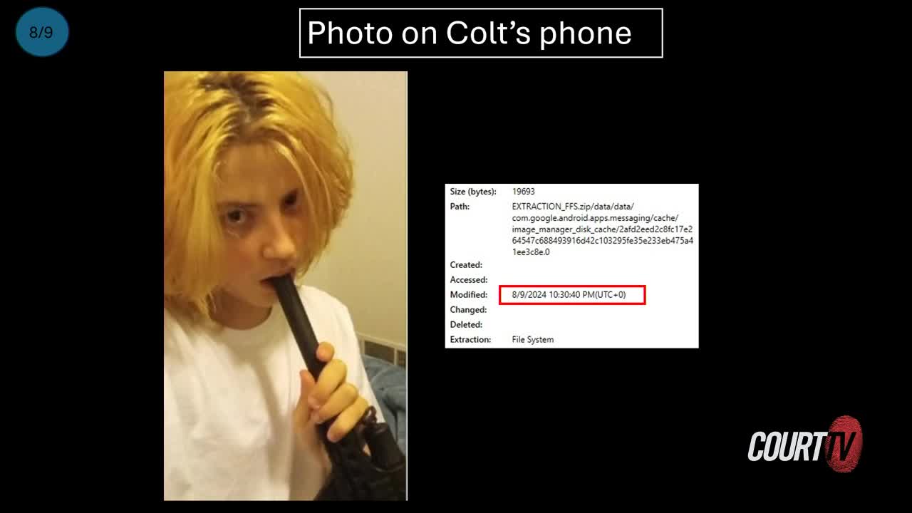 Colt Gray is seen with a gun barrel in his mouth