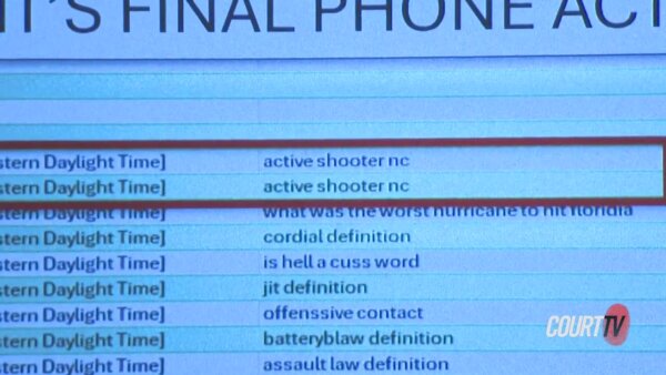 chart on screen with text