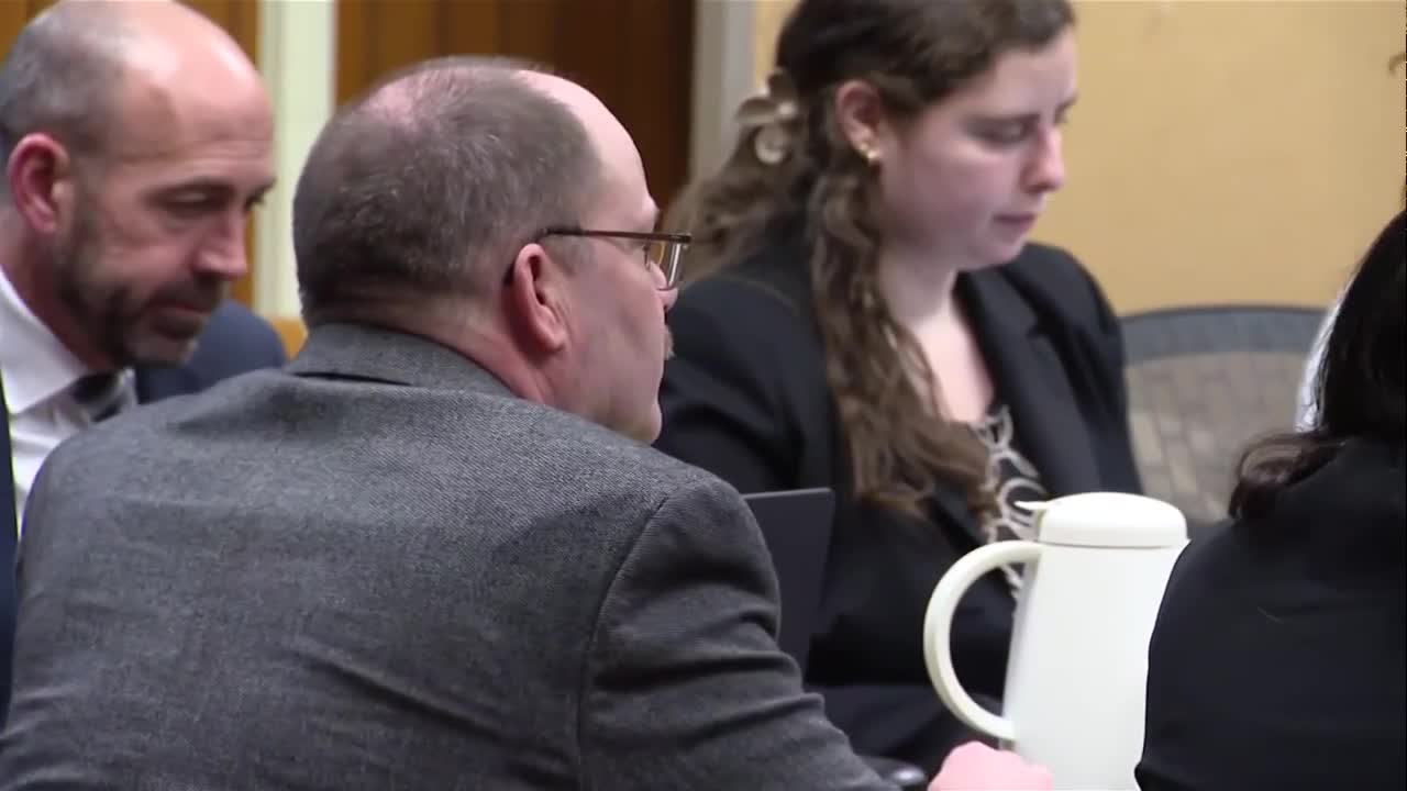 Dale Warner sits in court