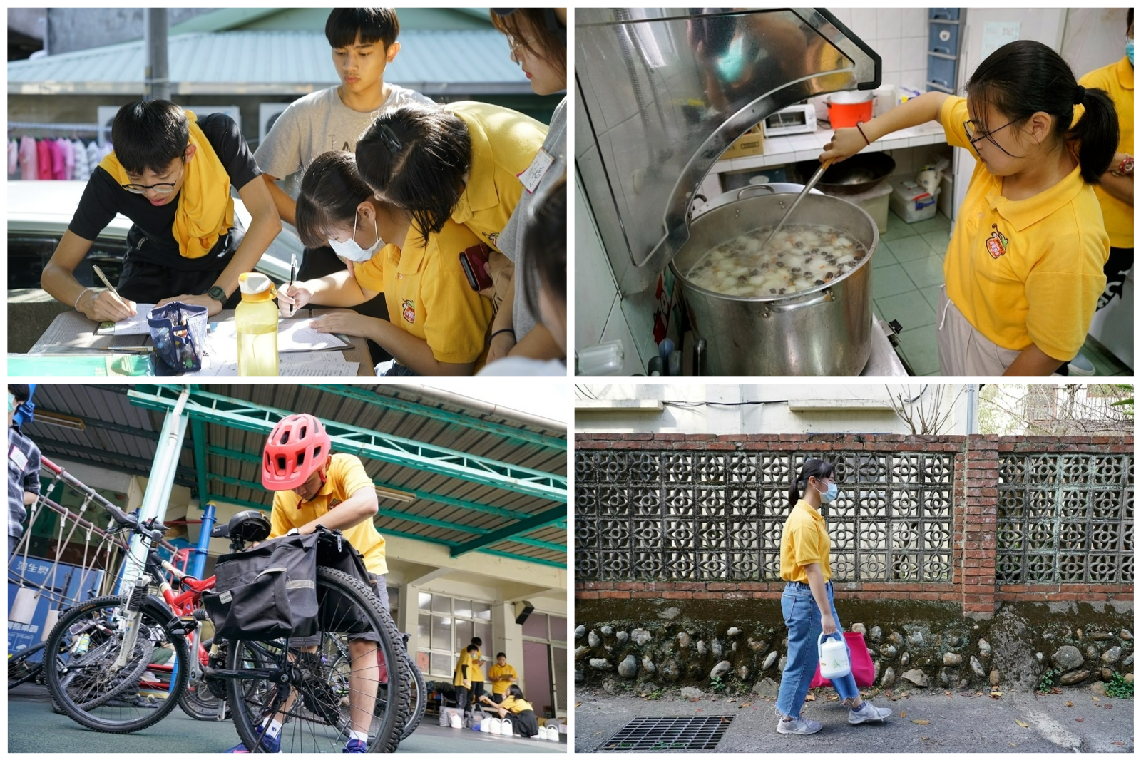 溫馨廚房由一群想為社區做些什麼的熱血學生組成，希望為獨居營養不良的長者補給營養，在三義地方有了不小的名氣，如滾雪球般吸引更多學生一個拉一個地加入。
