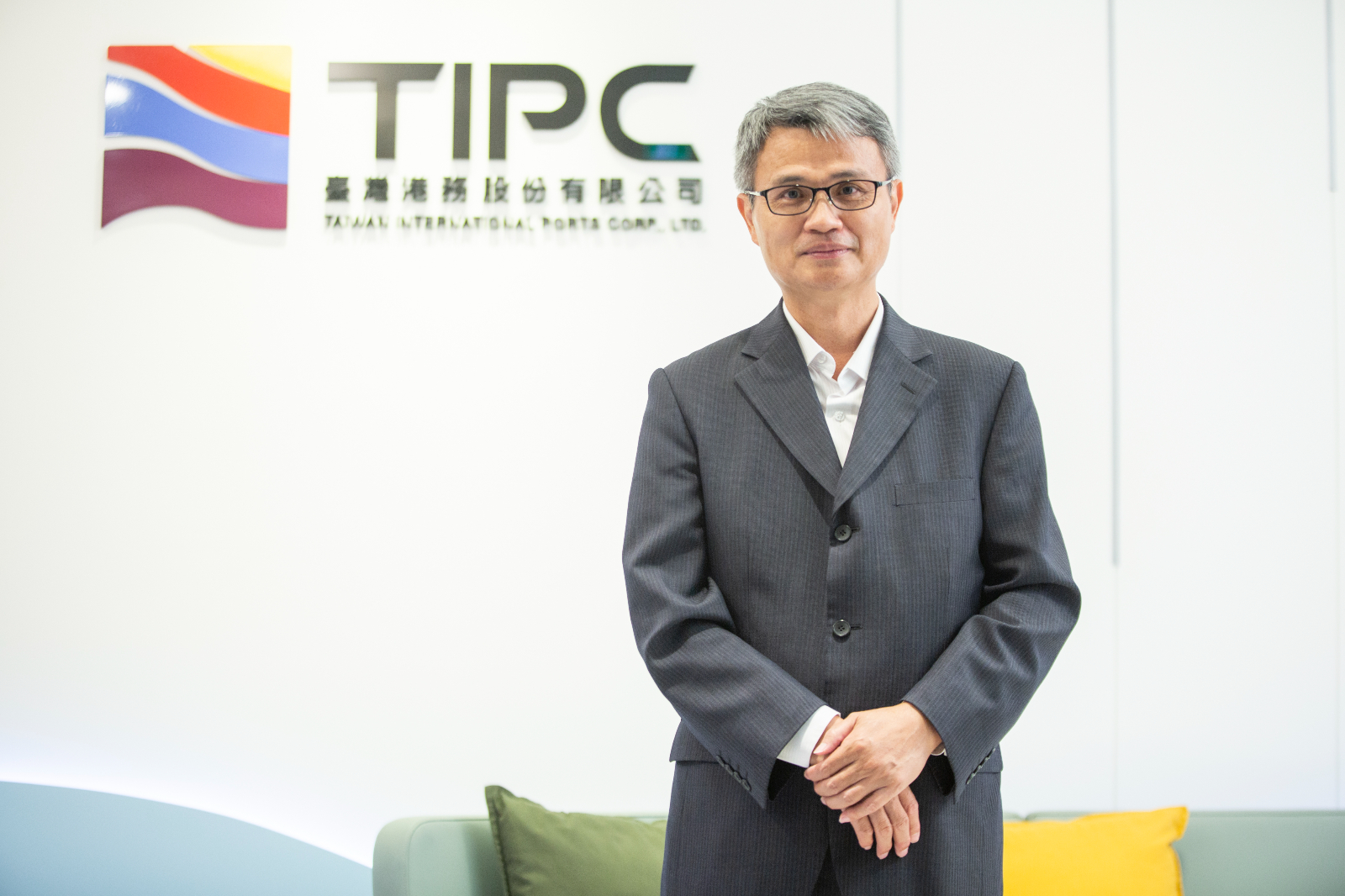 臺中港務分公司總經理陳榮聰認為:企業要永續發展,人才是最重要的資產。攝影/方智達。