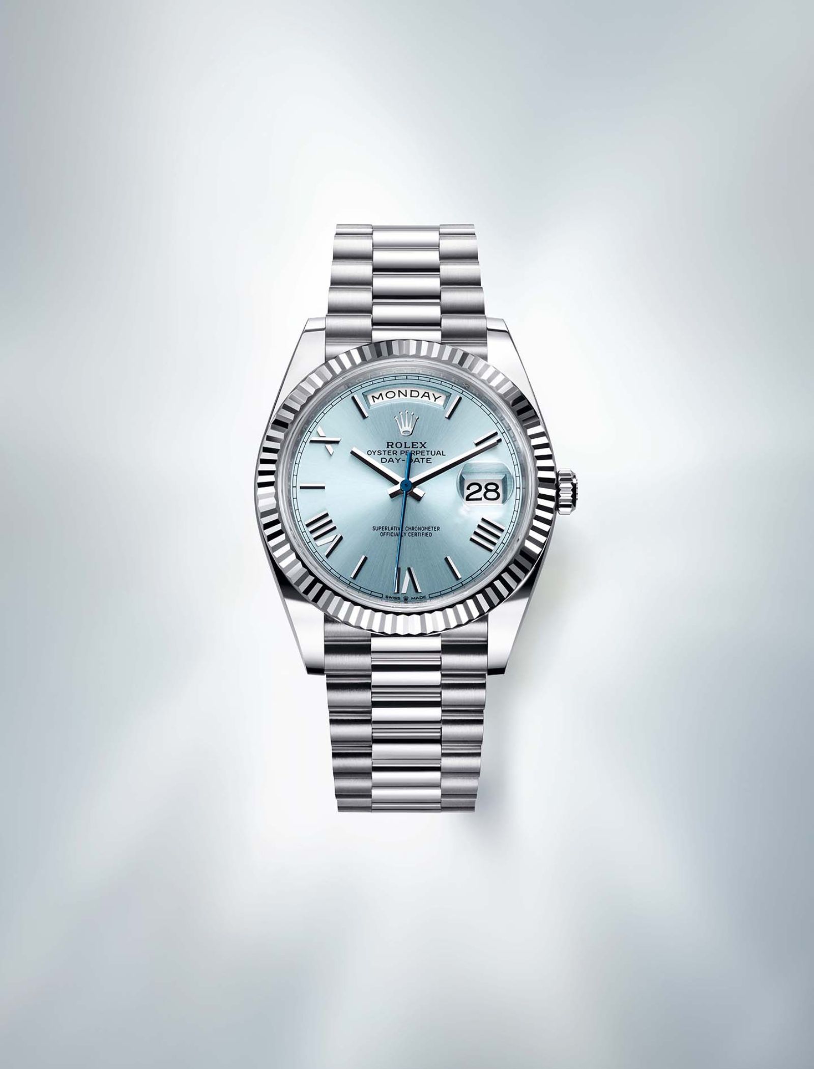 勞力士Oyster Perpetual Day-Date 40 950鉑金款腕錶。