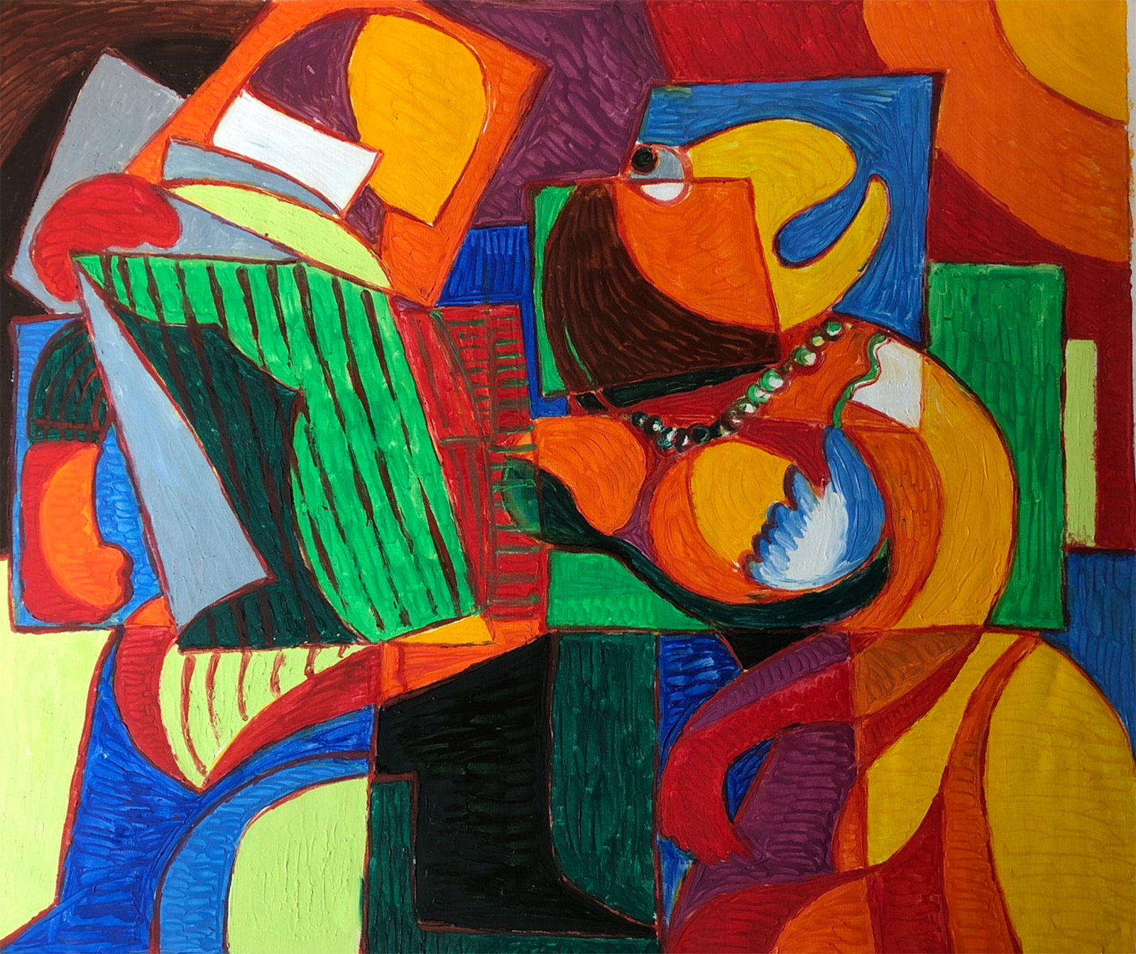 《愛の伴侶》。2019,120 x 100 cm
