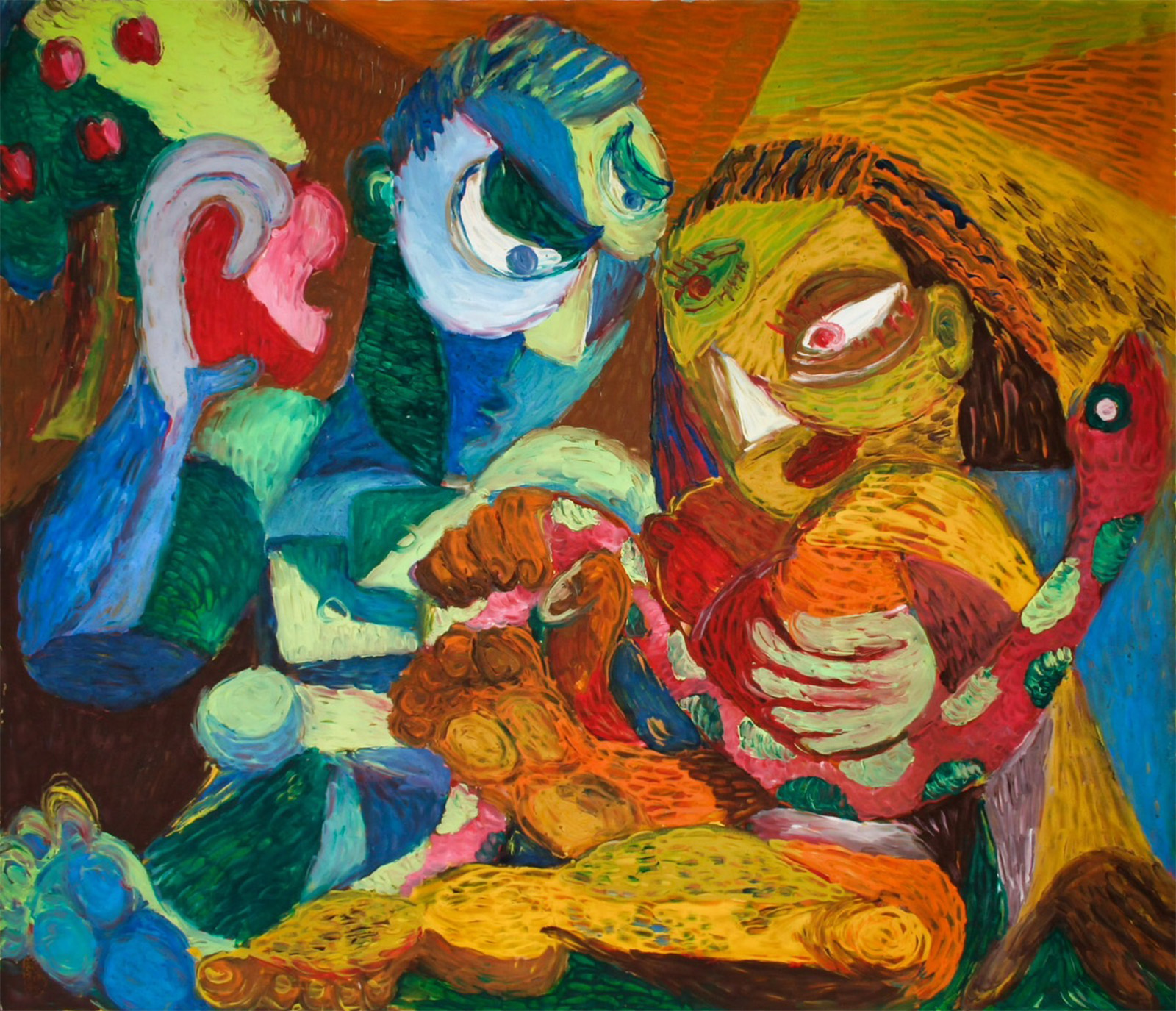 《誘惑》。2014,100x120cm