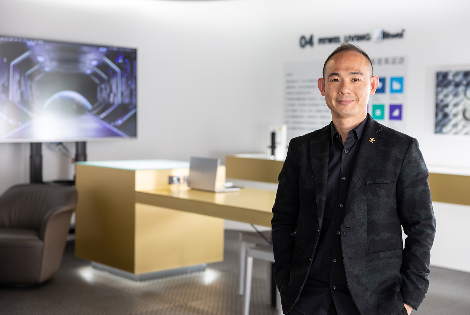 厚理建設總經理林帝沅為建築灌注科技與健康動能
