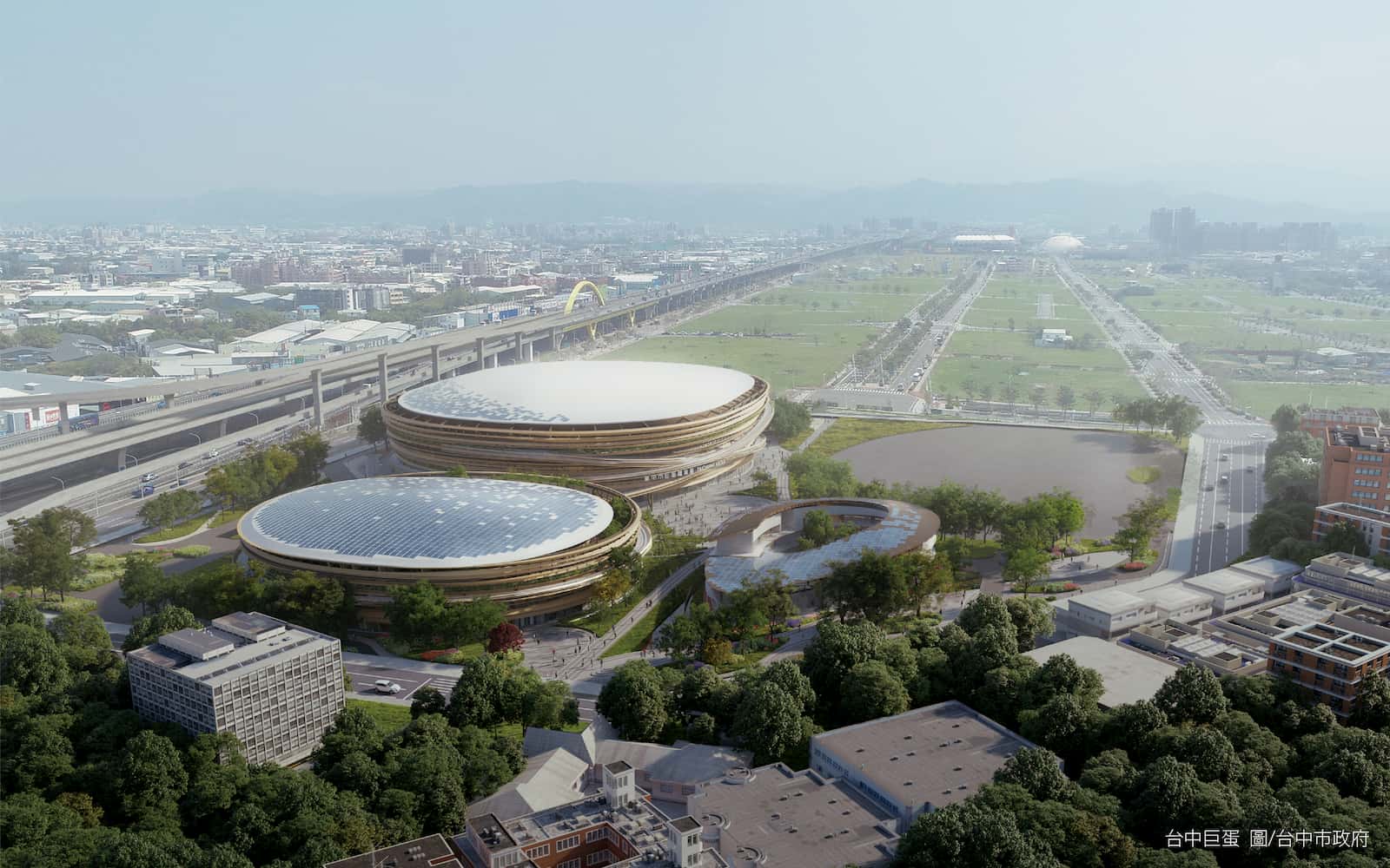 台中巨蛋預計2023下半年動工,將成為世界建築新地標