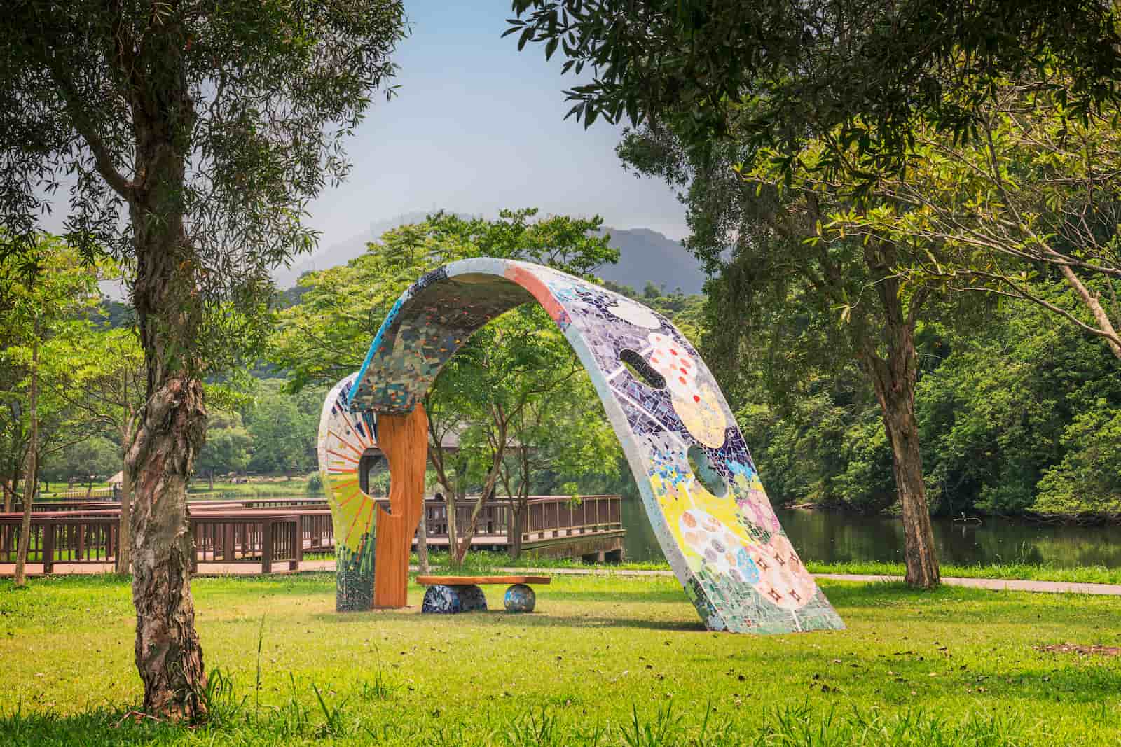 饒愛琴《歇睏一下》,桃園,三坑生態公園©圖片提供/藤木植人、山冶計畫、攝影/徐詠倫