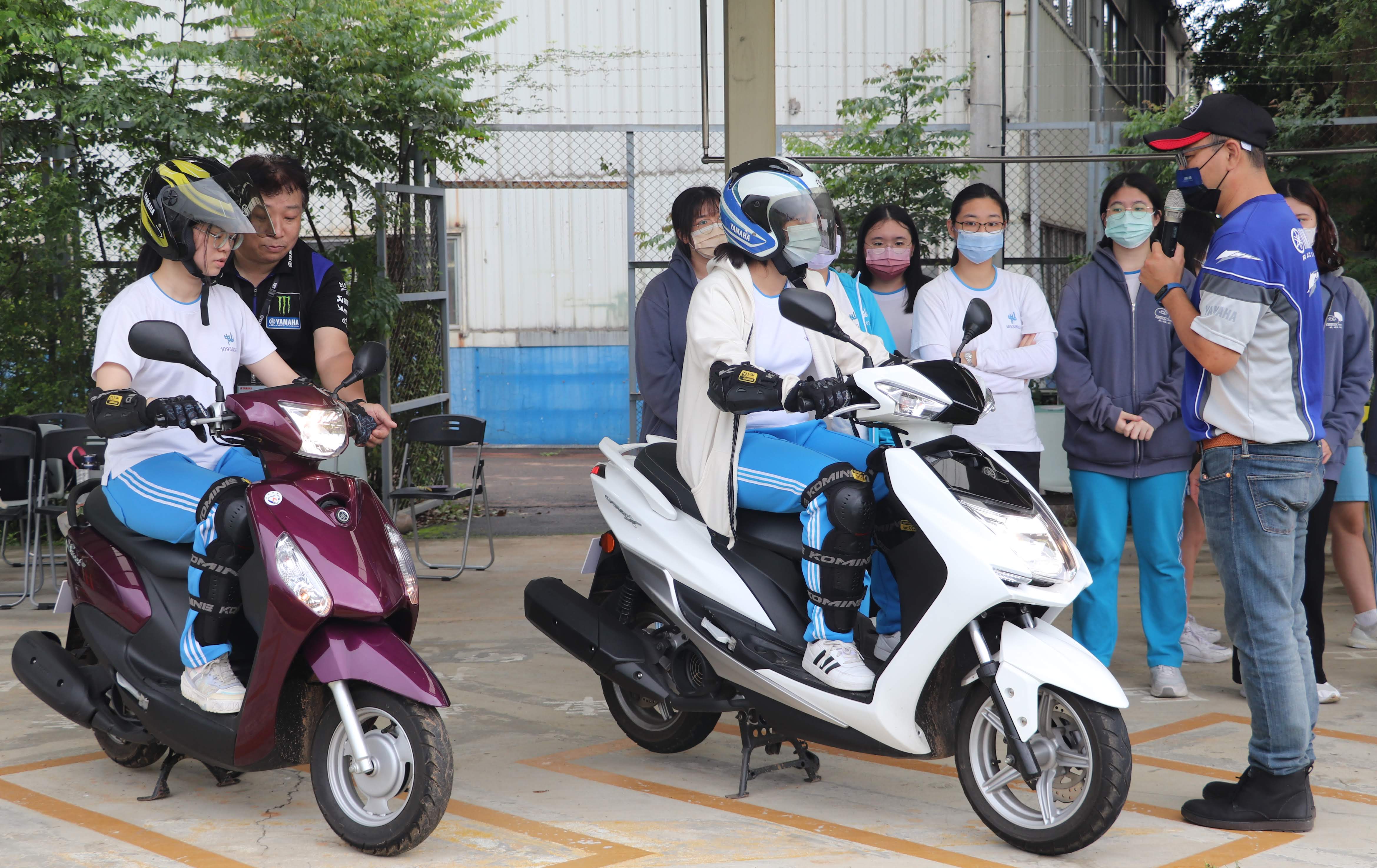 藉由學生機車安全駕駛營，建立騎車正確觀念