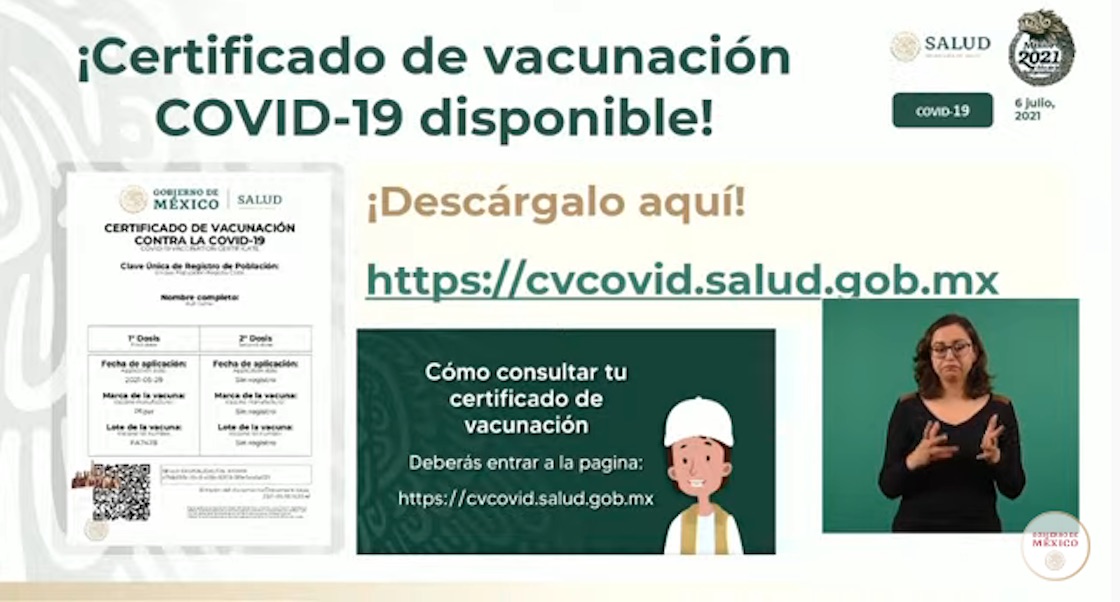 certificado vacunación