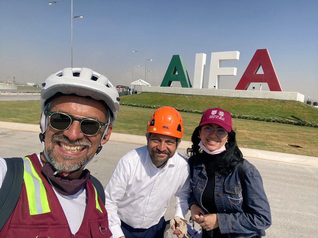 Rodada ciclista en el AIFA