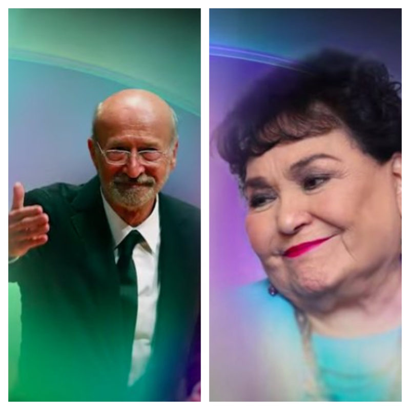 Carmen Salinas y Felipe Cazals en los Premios Oscar