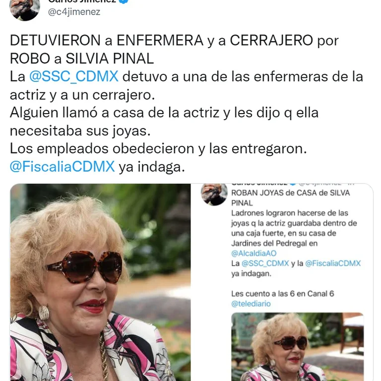 silvia Pinal robo